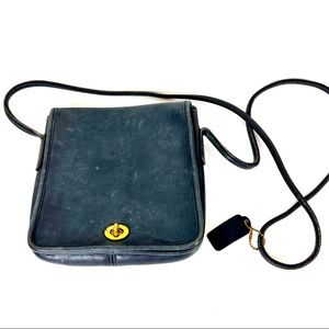 coach navy crossbody bolsa